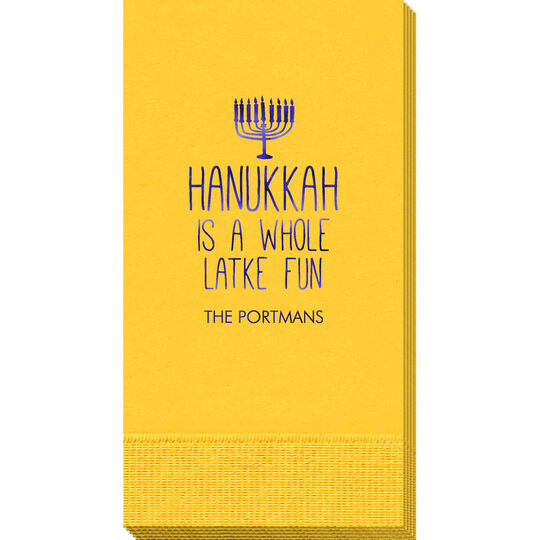 Latke Fun Hanukkah Guest Towels